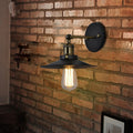 Sikunuo | Iron conical shade wall lamp simplicity restaurant wall lamp in black