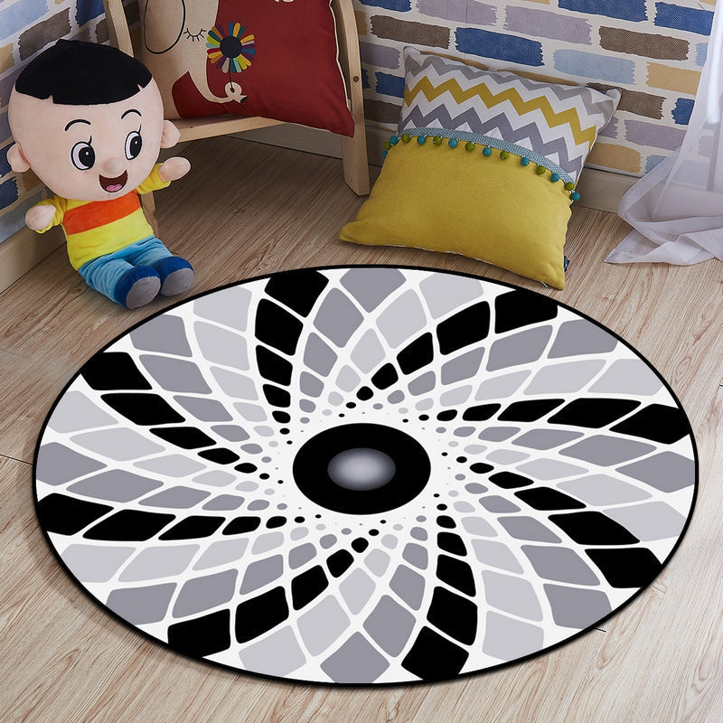 Sikunuo | Multi-colored comfort carpet cotton blend animal print carpet pet-friendly maintenance-friendly carpet for children's room
