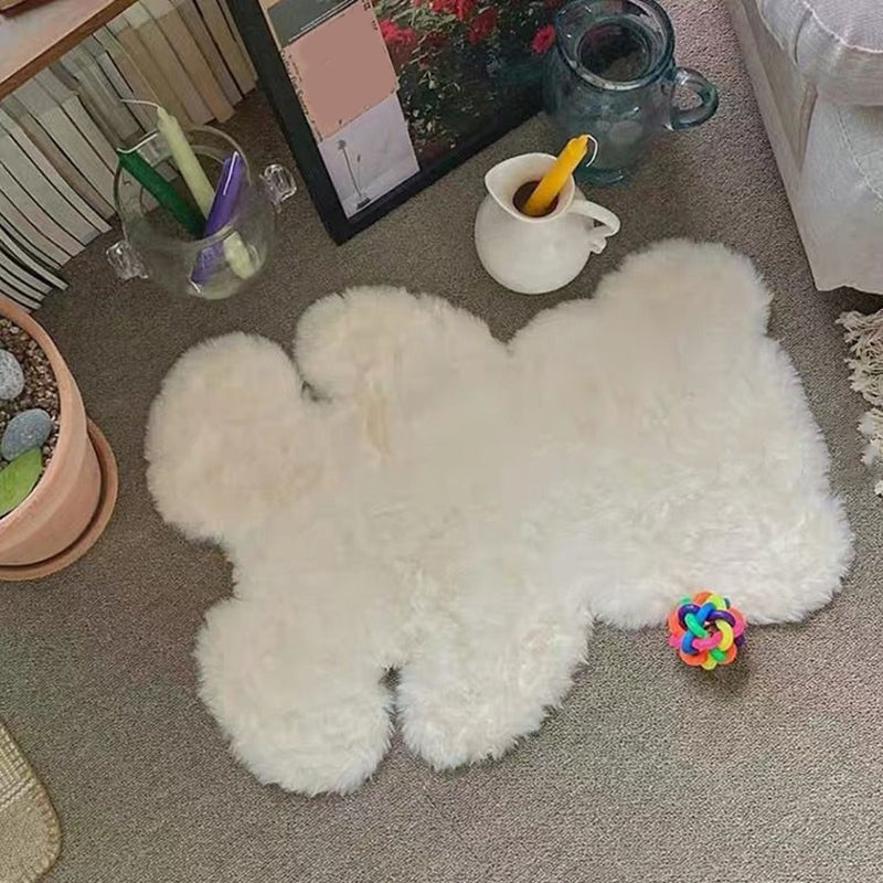 Sikunuo | Beer Shape Solid Carpet Multi Color Calming Area Rug Cotton Blend Pet Friendly Machine Washable Rug for Kids Bedroom