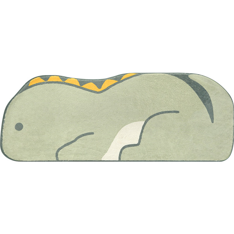 Sikunuo | New Cartoon Animal Rug Multicolored Soothing Rug Synthetic Stain Resistant Non-Slip Rug for Children's Room