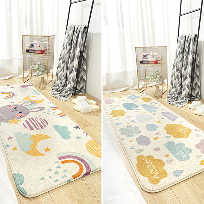 Sikunuo | Colorful beautiful carpet polypropylene cartoon animal pattern rug non-slip washable area rug for children's bedroom