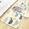 Sikunuo | Colorful beautiful carpet polypropylene cartoon animal pattern rug non-slip washable area rug for children's bedroom
