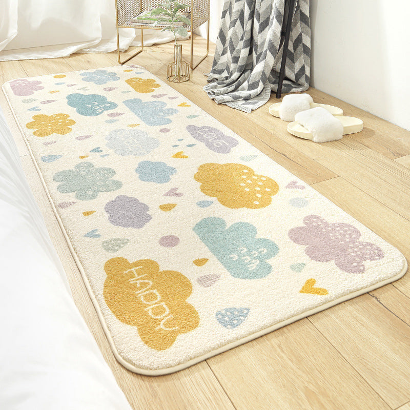 Sikunuo | Colorful beautiful carpet polypropylene cartoon animal pattern rug non-slip washable area rug for children's bedroom