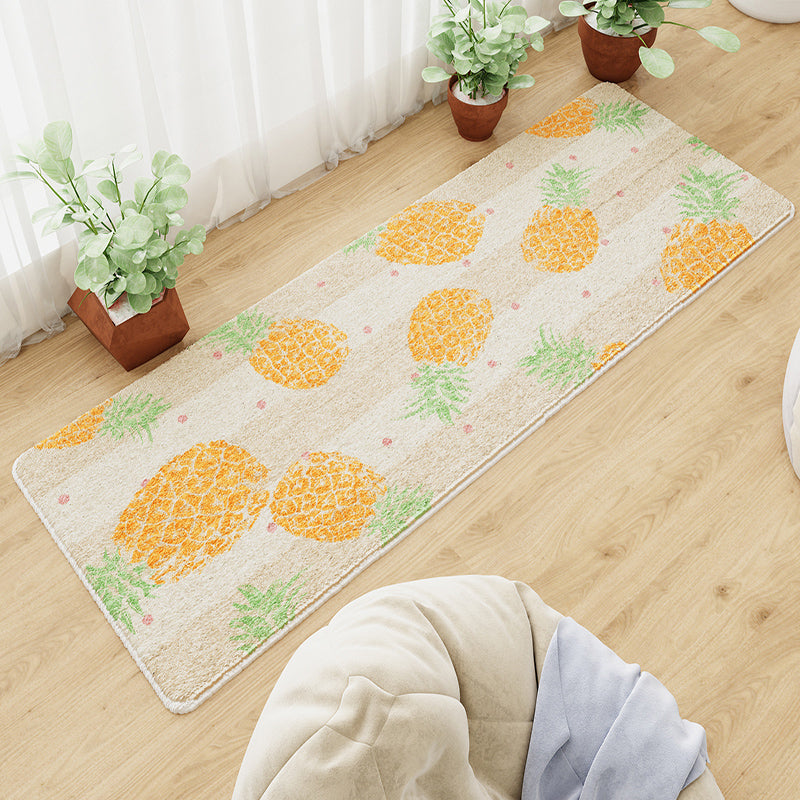 Sikunuo | Beautiful Relaxation Carpet Multicolored Cartoon Animal Print Carpet Pet Friendly Easy Care Area Rug for the Children's Room