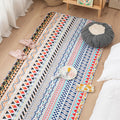 Sikunuo | Comfort Western Rug Multicolored Floral Printed Rug Non-Slip Pet-Friendly Rug for Room