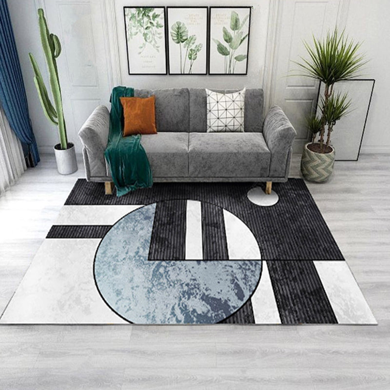 Sikunuo | Living Room Rug Western Abstract Pattern Rug Polypropylene Rug