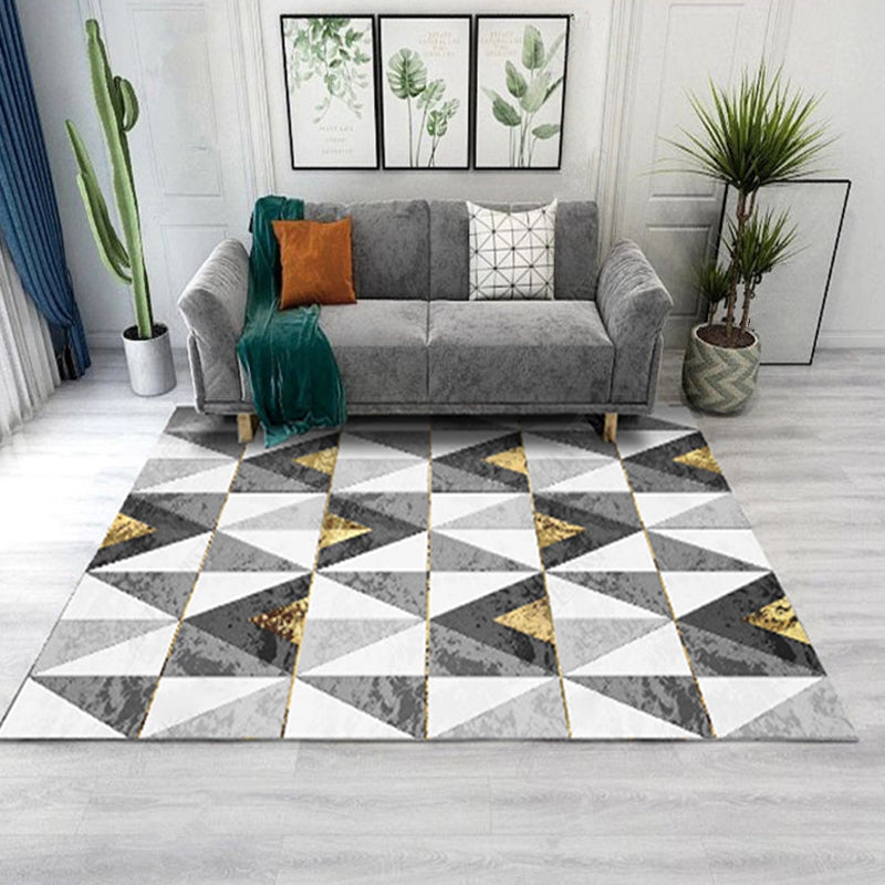 Sikunuo | Living Room Rug Western Abstract Pattern Rug Polypropylene Rug