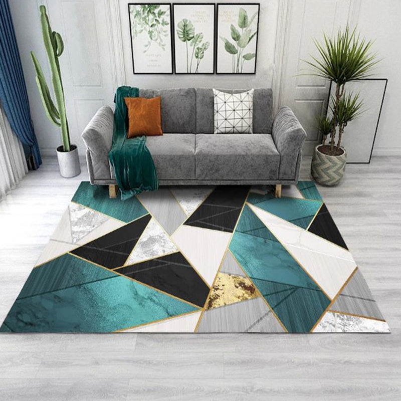 Sikunuo | Living Room Rug Western Abstract Pattern Rug Polypropylene Rug
