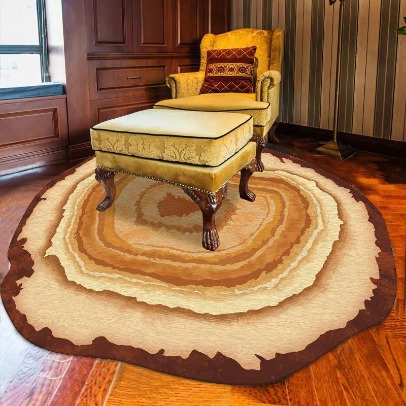 Sikunuo | New Arrival Multicolored Nordic Rug Synthetic Geometric Pattern Rug Non-Slip Stain Resistant Rug for Bedroom