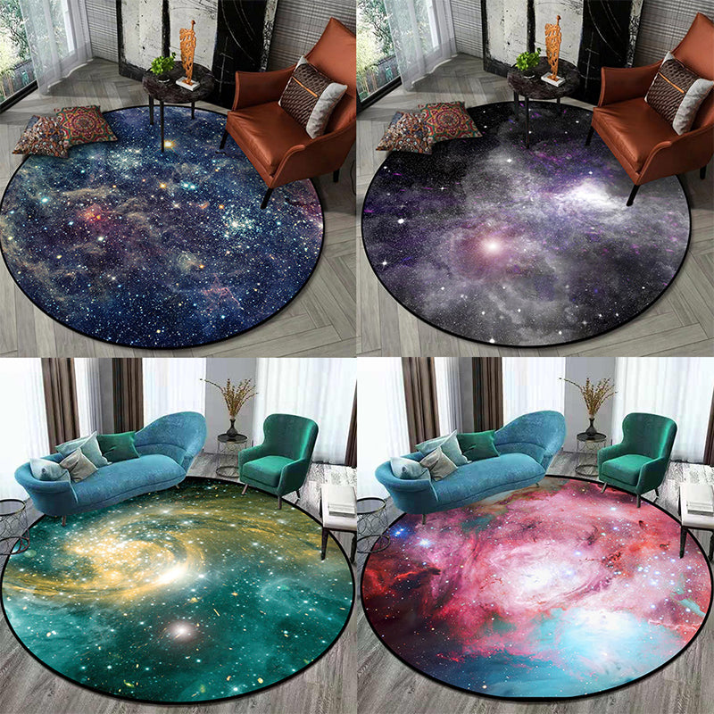 Sikunuo | Nordic Living Room Rug Multifunctional 3D Room Printed Rug Synthetic Non-Slip Back Spot-Resistant Rug