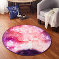 Sikunuo | Modern 3D Space Print Carpet Multicolored Polypropylene Rug Non-Slip Backing Pet-Friendly Rug for the Room