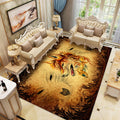 Sikunuo | Multicolored Children's Room Rug Unique 3D Animal Area Rug Polyester Pet-Friendly Non-Slip Washable Rug