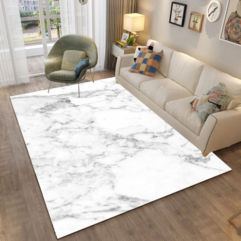 Sikunuo | Colorful Relaxation Area Rug Cotton Blend Cartoon Pattern Indoor Rug Machine Washable Non-Slip Rug for Décor