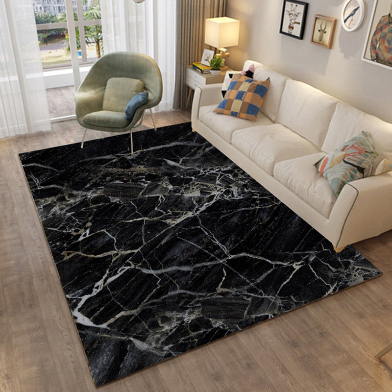 Sikunuo | Colorful Relaxation Area Rug Cotton Blend Cartoon Pattern Indoor Rug Machine Washable Non-Slip Rug for Décor