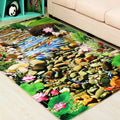 Sikunuo | Funky Kids Rug Multicolor 3D Patterned Polyester Rug Washable Pet Friendly Easy Care Rug