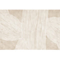 Sikunuo | Creative Decor Rug Apricot Abstract Printed Area Rug Polypropylene Non-Slip Back Pet-Friendly Rug