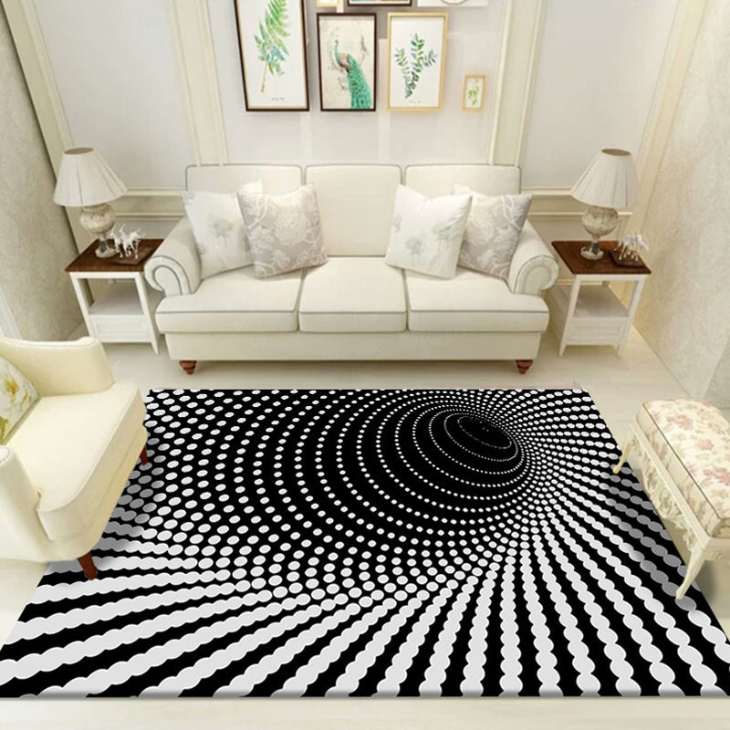 Sikunuo | Multicolored unique carpet polyester 3D chessboard area rug easy care pet-friendly indoor rug for living room