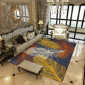 Sikunuo | Luxury Living Room Rug Multi Color Plant Indoor Rug Synthetic Easy Care Machine Washable Rug