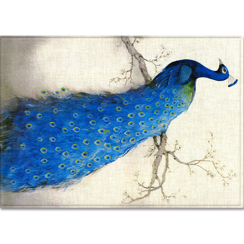 Sikunuo | Modern Children's Room Rug Multi-Color Animal Area Rug Polyester Pet-Friendly Non-Slip Washable Rug