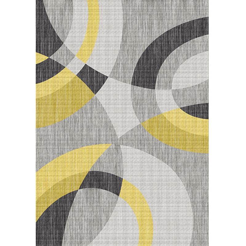 Sikunuo | New geometric carpet multicolor polyester carpet pet-friendly stain-resistant indoor carpet for living room
