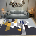Sikunuo | New geometric carpet multicolor polyester carpet pet-friendly stain-resistant indoor carpet for living room