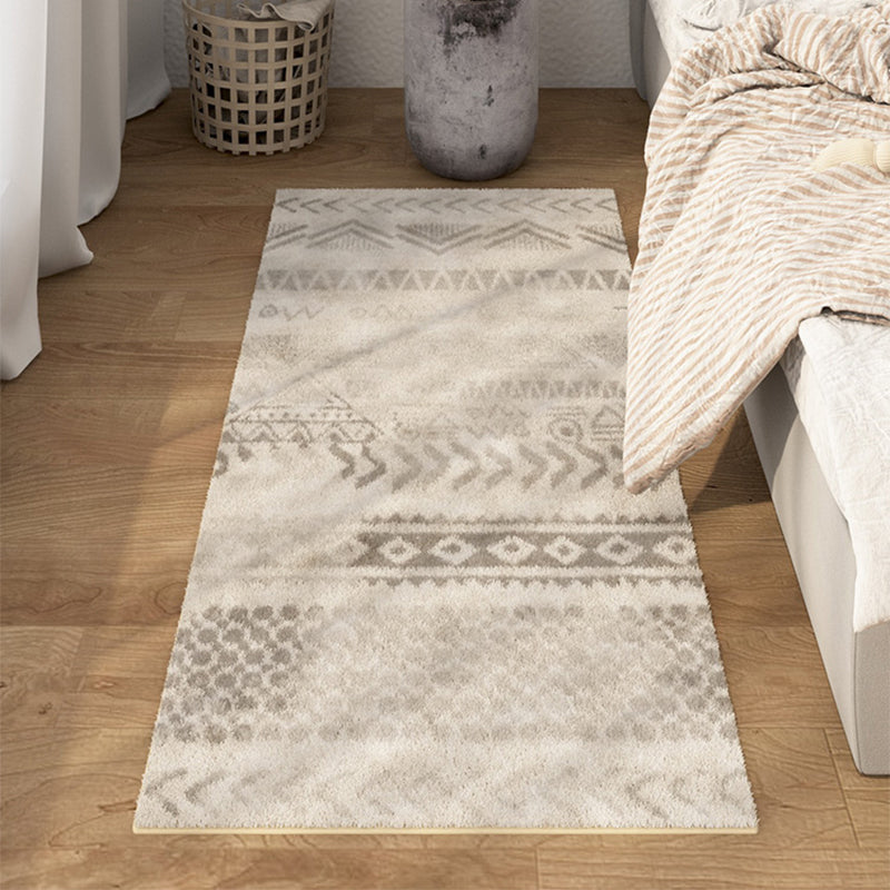 Sikunuo | Multicolored Bedroom Rug Ethnic Geometric Rug Polypropylene Pet Friendly Washable Indoor Rug