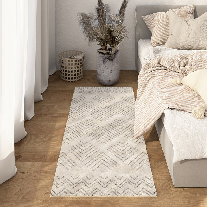 Sikunuo | Multicolored Bedroom Rug Ethnic Geometric Rug Polypropylene Pet Friendly Washable Indoor Rug