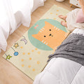 Sikunuo | Modern children's room carpet Multicolor Cartoon pattern area rug Polyester non-slip stain-resistant rug