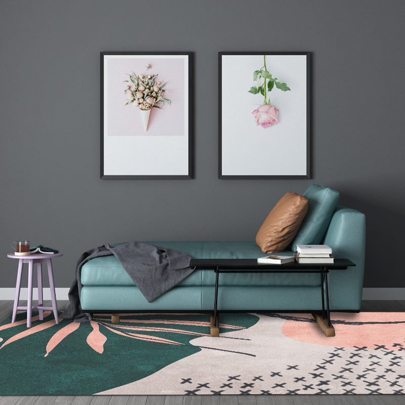 Sikunuo | Morandi color new carpet polyester geometric pattern indoor carpet non-slip pet-friendly washable rug for the living room