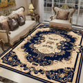 Sikunuo | Southwestern Living Room Rug Multicolored Floral Pattern Rug Polyester Pet-friendly Stain-resistant Area Rug