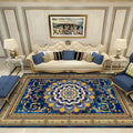 Sikunuo | Southwestern Living Room Carpet Multicolored Floral Pattern Area Rug Polyester Non-Slip Back Easy Care Rug