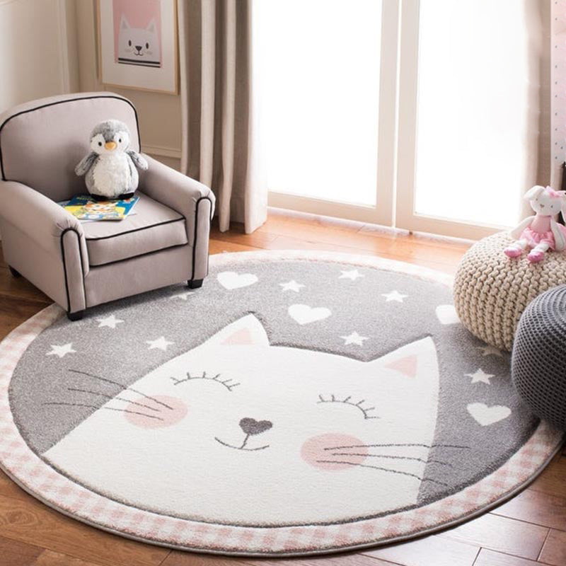 Sikunuo | Modern children's room carpet multicolored cartoon pattern carpet polypropylene non-slip machine washable carpet