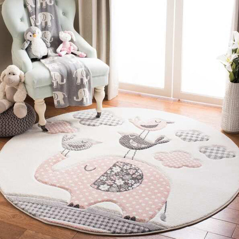 Sikunuo | Modern children's room carpet multicolored cartoon pattern carpet polypropylene non-slip machine washable carpet