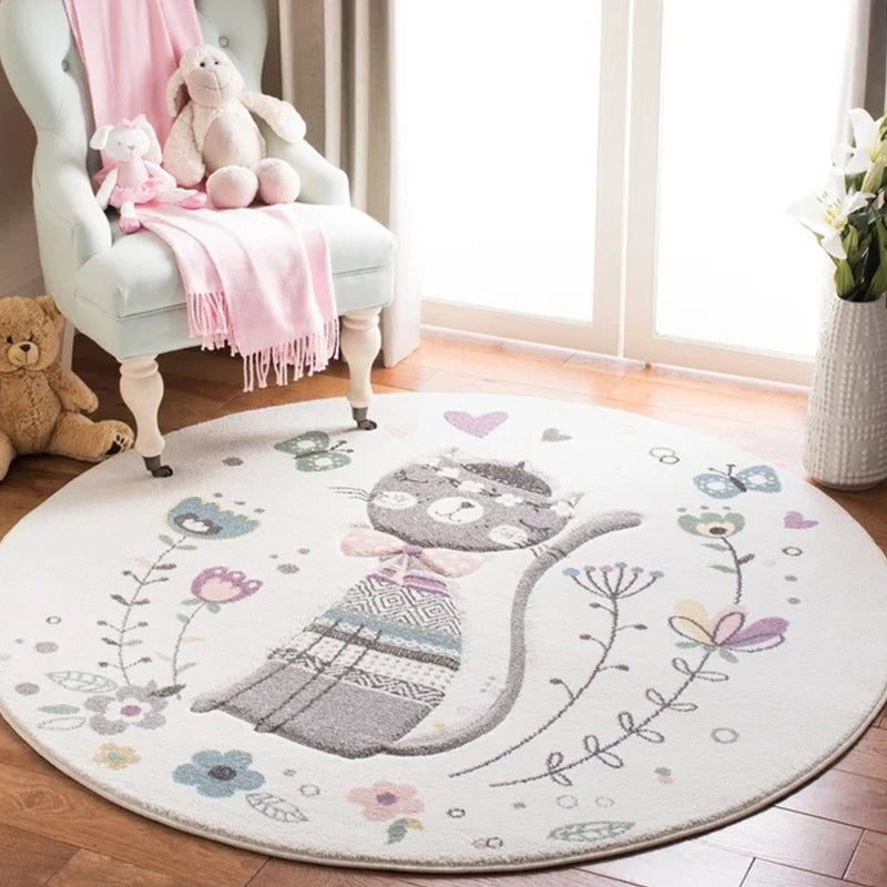 Sikunuo | Modern children's room carpet multicolored cartoon pattern carpet polypropylene non-slip machine washable carpet