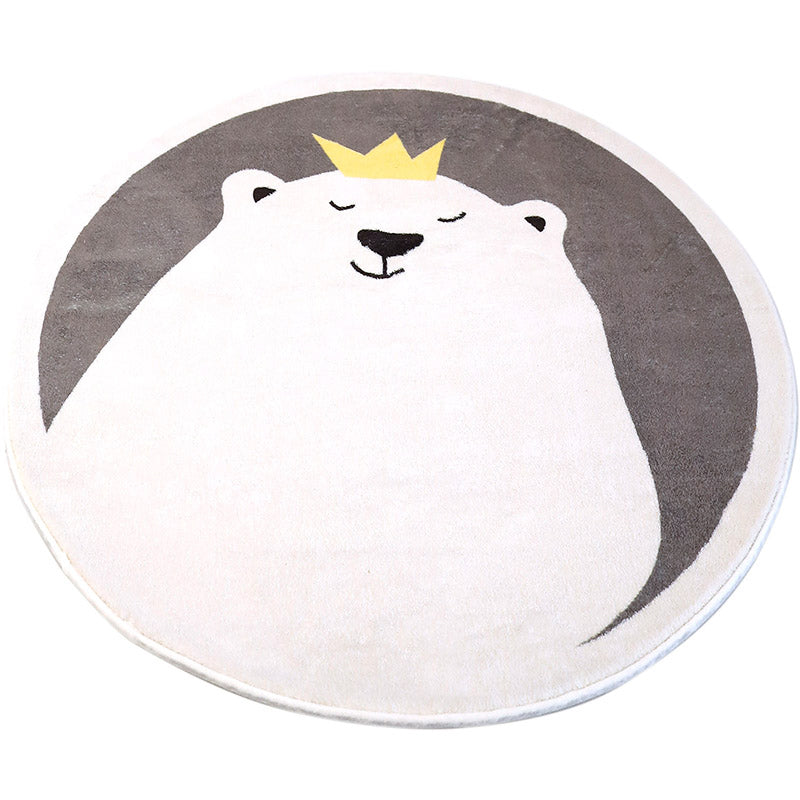 Sikunuo | Beautiful children's room carpet Multicolored cartoon pattern carpet Polyester non-slip machine washable carpet