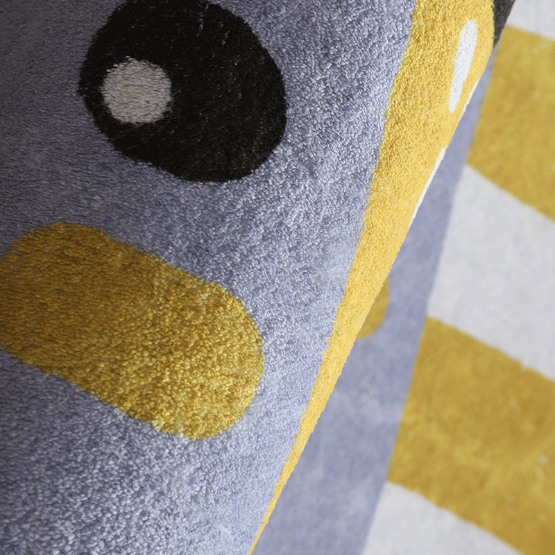 Sikunuo | Simple Decoration Mat Multicolored Cartoon Rug Polyester Pet-Friendly Non-Slip Back Mat