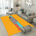 Sikunuo | Designer Room Decor Carpet Multicolored Fairy Tale Print Carpet Polyester Anti-Slip Back Pet Friendly Carpet