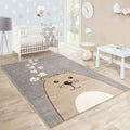Sikunuo | Casual Cartoon Print Rug Multicolored Polypropylene Rug Non-Slip Washable Easy Care Rug for Kids