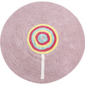Sikunuo | Colorful Lollipop Print Rug made of Cotton, Comfort Rug, Pet-friendly, Washable, Easy to Care, Rug for Kids