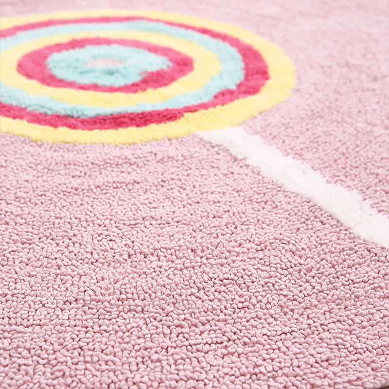 Sikunuo | Colorful Lollipop Print Rug made of Cotton, Comfort Rug, Pet-friendly, Washable, Easy to Care, Rug for Kids
