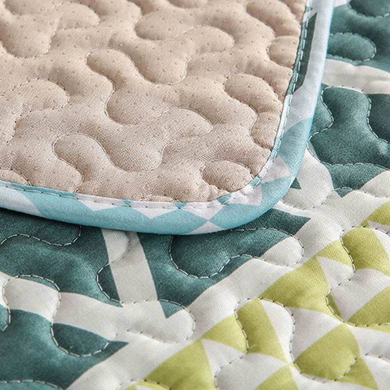 Sikunuo | Beautiful geometric rug Multicolored Trend rug Cotton Easy to care for Pet-friendly Washable indoor rug for rooms