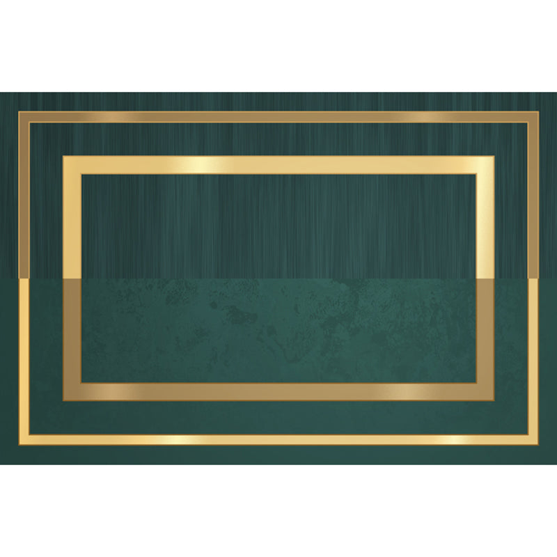 Sikunuo | Luxury Living Room Rug Multicolor Geometric Pattern Rug Polyester Non-Slip Machine Washable Rug