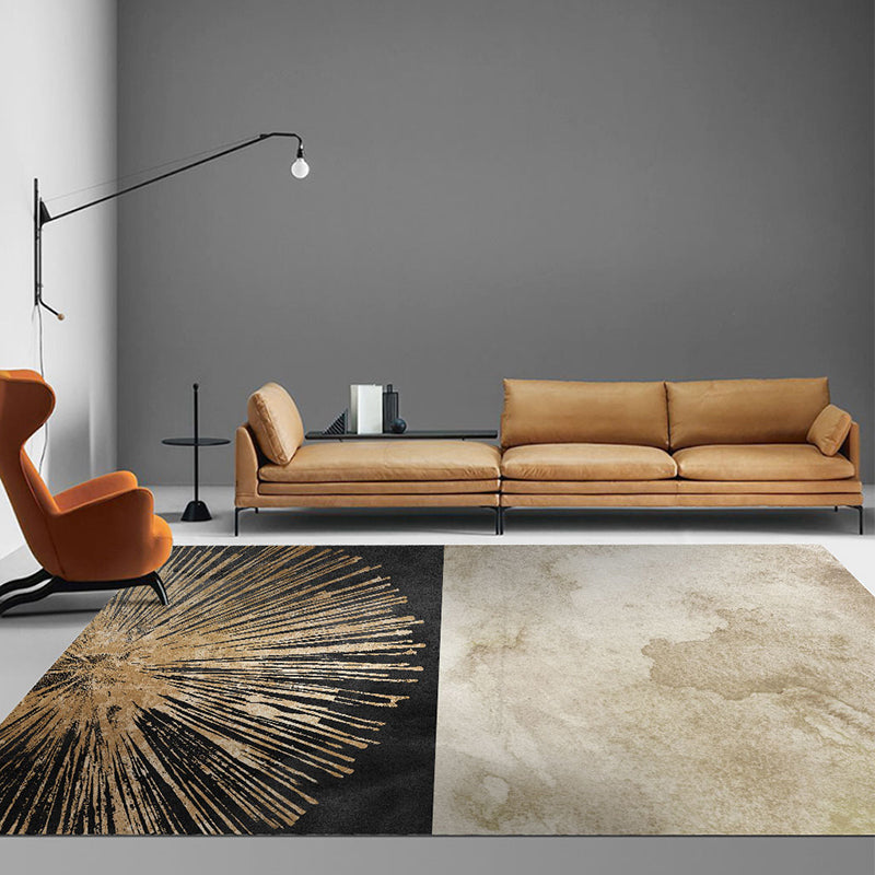 Sikunuo | Western Living Room Rug Multicolored Polypropylene Rug Non-Slip Back Washable Indoor Rug