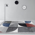 Sikunuo | Western Living Room Rug Multicolored Polypropylene Rug Non-Slip Back Washable Indoor Rug