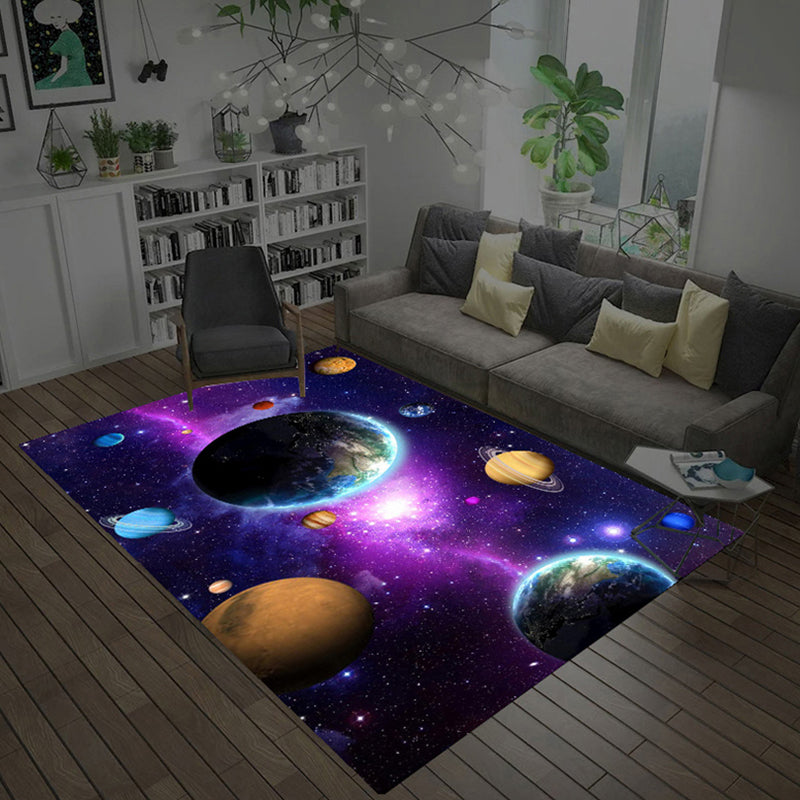 Sikunuo | Multicolored novelty rug polyester room pattern area rug with non-slip backing machine washable rug for the bedroom