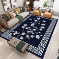 Sikunuo | Chinese 3D Print Rug Multicolor Polyester Rug Pet-Friendly Non-Slip Washable Rug for the Living Room