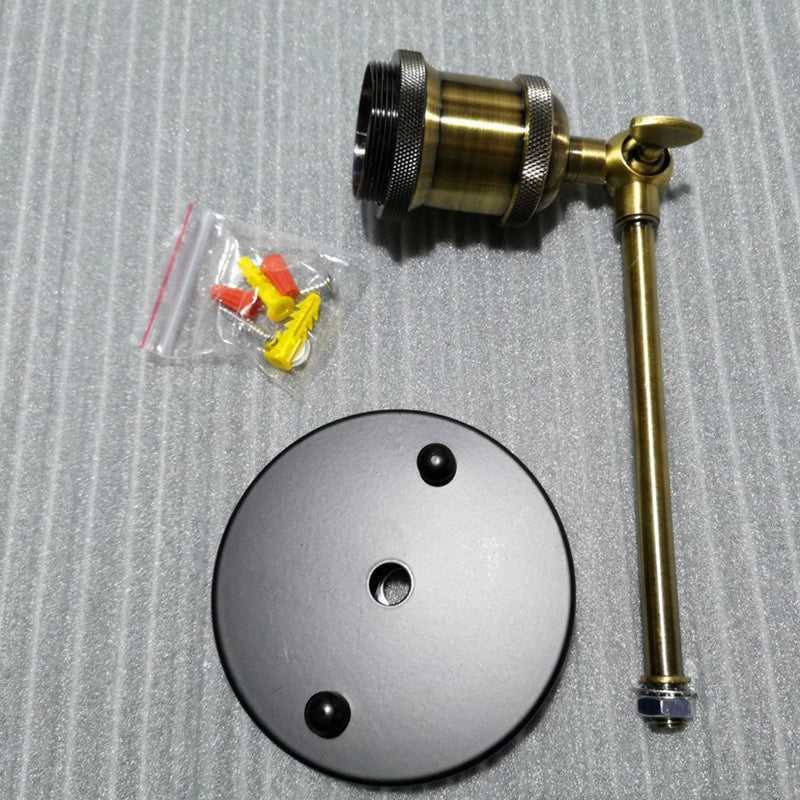 Sikunuo | Exposed Bulb Design Metal Wall Lamp Factory 1 Head Dining Room Wall Light with Swivel Joint