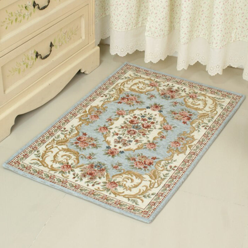 Sikunuo | Chic Living Room Rug Multicolored Polypropylene Area Rug Non-Slip Back Easy-Care Indoor Rug