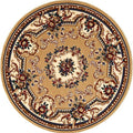 Sikunuo | Olden Flower Printed Rug Multicolored Synthetic Area Rug Pet Friendly Washable Indoor Rug for Bedroom