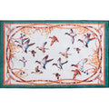 Sikunuo | Modern bedroom carpet Multicolor animal print indoor carpet Polyester non-slip backing pet-friendly rug